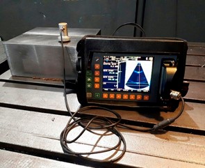 Ultrassom de última geração (PHASED ARRAY) com captação de imagem do defeito